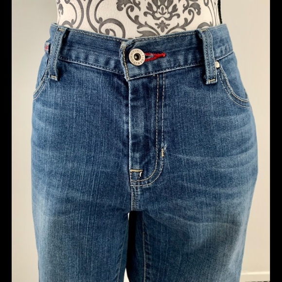 Vintage 90s Y2K Tommy Hilfiger Low Rise Boot Cut Jeans - Picture 3 of 9